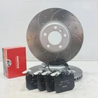 BMW F30 F20 F31 F32 DRILLED GROOVED BRAKE DISCS AND BRAKE PADS FRONT 340MM