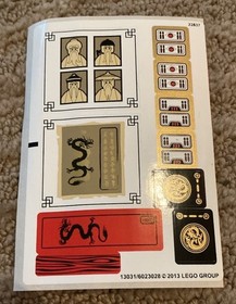 LEGO Temple of Light NINJAGO 70505 Sticker Sheet & Instruction Booklets ONLY