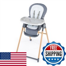 Ingenuity Proper Positioner Deluxe 7-in-1 Convertible High Chair Faux Wood