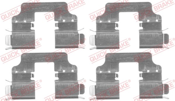 1X Quick Brake 109-1750 ZubehöRsatz Scheibenbremsbelag FüR Honda-image