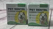 2-Dental Cleaning Powder for Dogs, Teeth Cleaning Powder for Dogs,Exp:03/2027