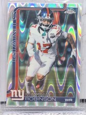 2025 Topps Chrome Silver Raywave Refractor Wandale Wan'Dale Robinson NY Giants
