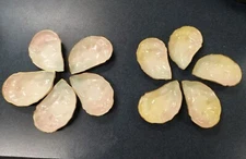 Coalport Wedgwood China Oyster Shooters Ten (10) Count Gold Accent Rare HTF VGUC