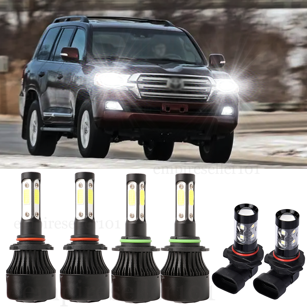 For Toyota LAND CRUISER 1998-2007 6000K LED Headlights + Fog
