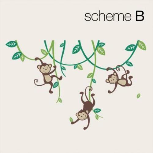 3 Monkeys Swinging From Vines Wall Decal - Picture 5 of 12