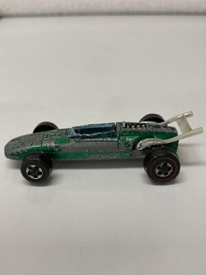Hot Wheels Redline Indy Eagle Grand Prix Car 1969 Green Made in