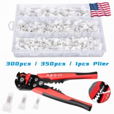 300/700X Copper Core Nylon Wire Connectors Closed End Crimp Cap Terminals/Pliers