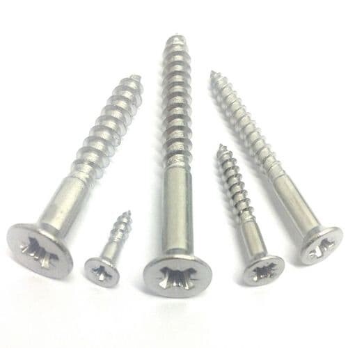 No.10 (5mm) Pozi Countersunk Self Tapping Woodscrews A2 Stainless Steel CSK - Picture 10 of 12