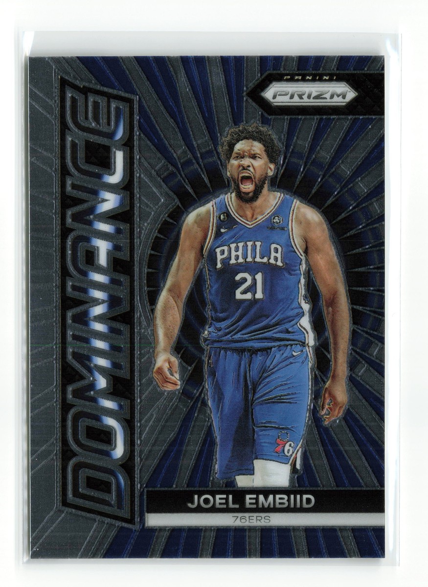 JOEL EMBIID #20 2023-24 PANINI PRIZM 76ERS DOMINANCE READ | eBay