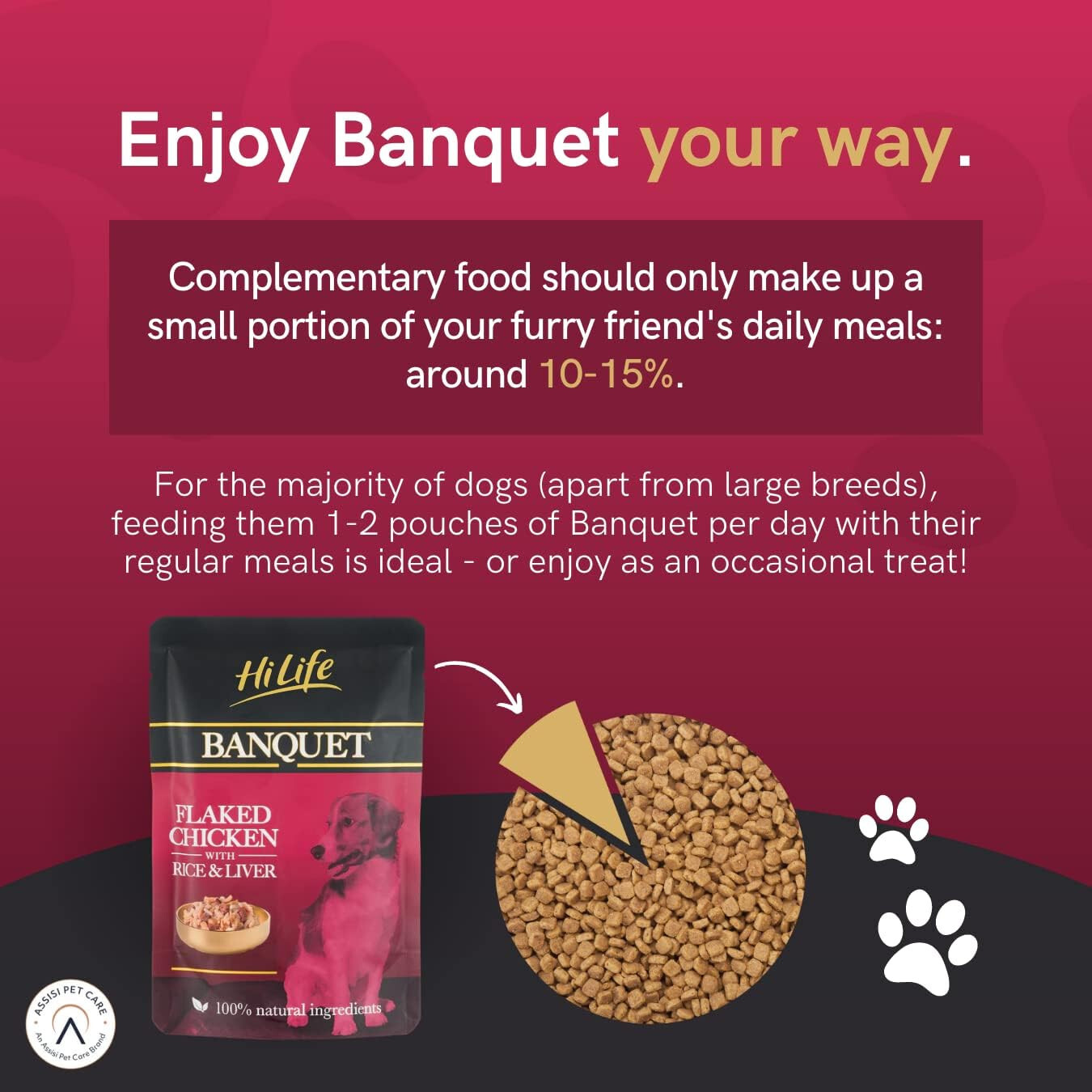 HiLife Banquet Wet Dog Food 15 Pouches x 100g eBay