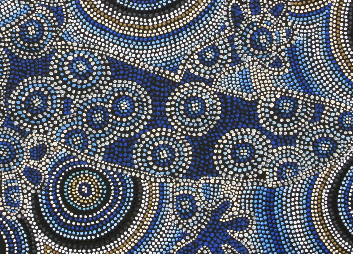 Aboriginal lizard painting