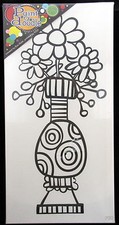 Paint A Doodle 12 in X 24 in Canvas Kit With Paint and Brushes Vase of Flowers