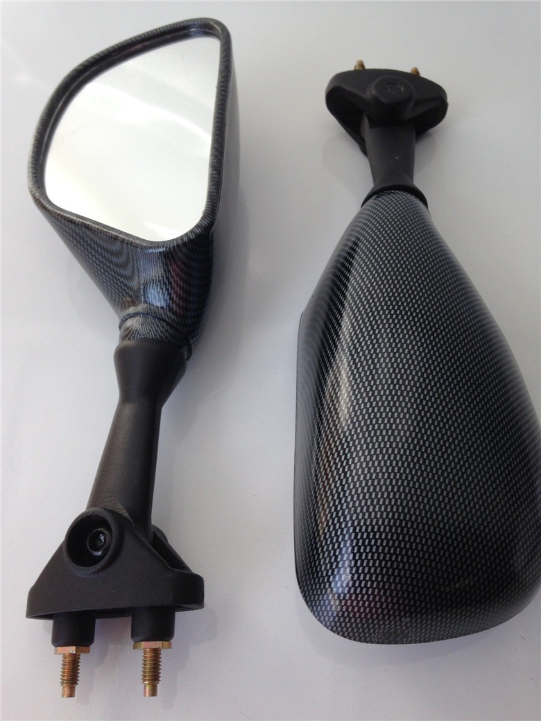 Carbon Fiber Racing Mirrors For 2003-2004 Kawasaki ZX-6RR ZX-6R