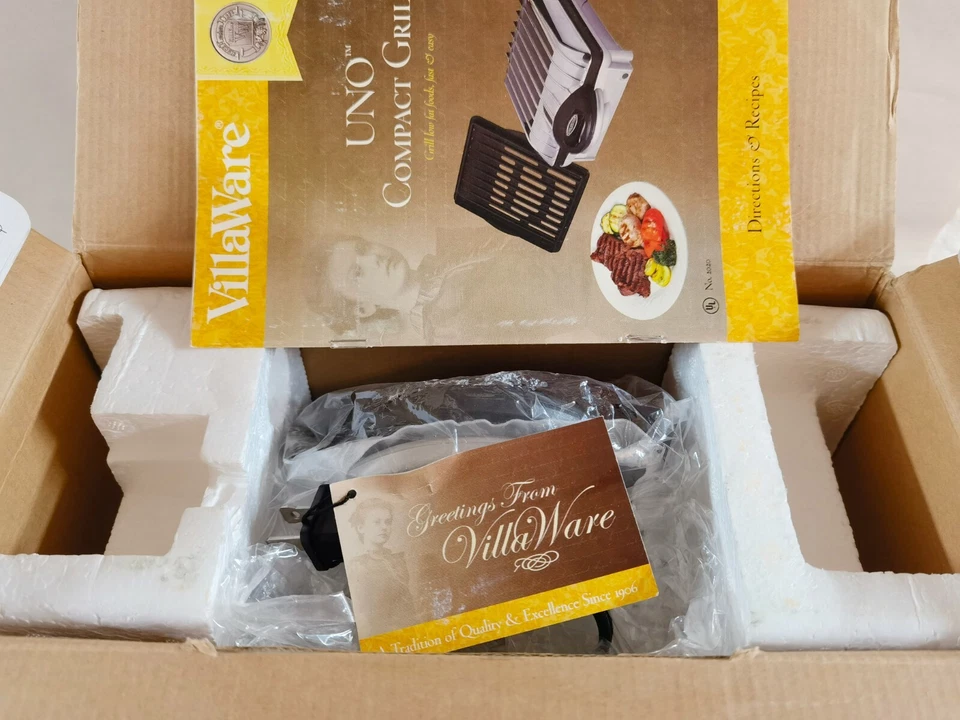 Genuine Villaware UNO Compact Grill Model 2020 - Image 2 of 2