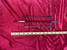 Vintage Lot of 3 DURA-HOOK Pulling Tool Or Implement, Flexible Cable & Screw End