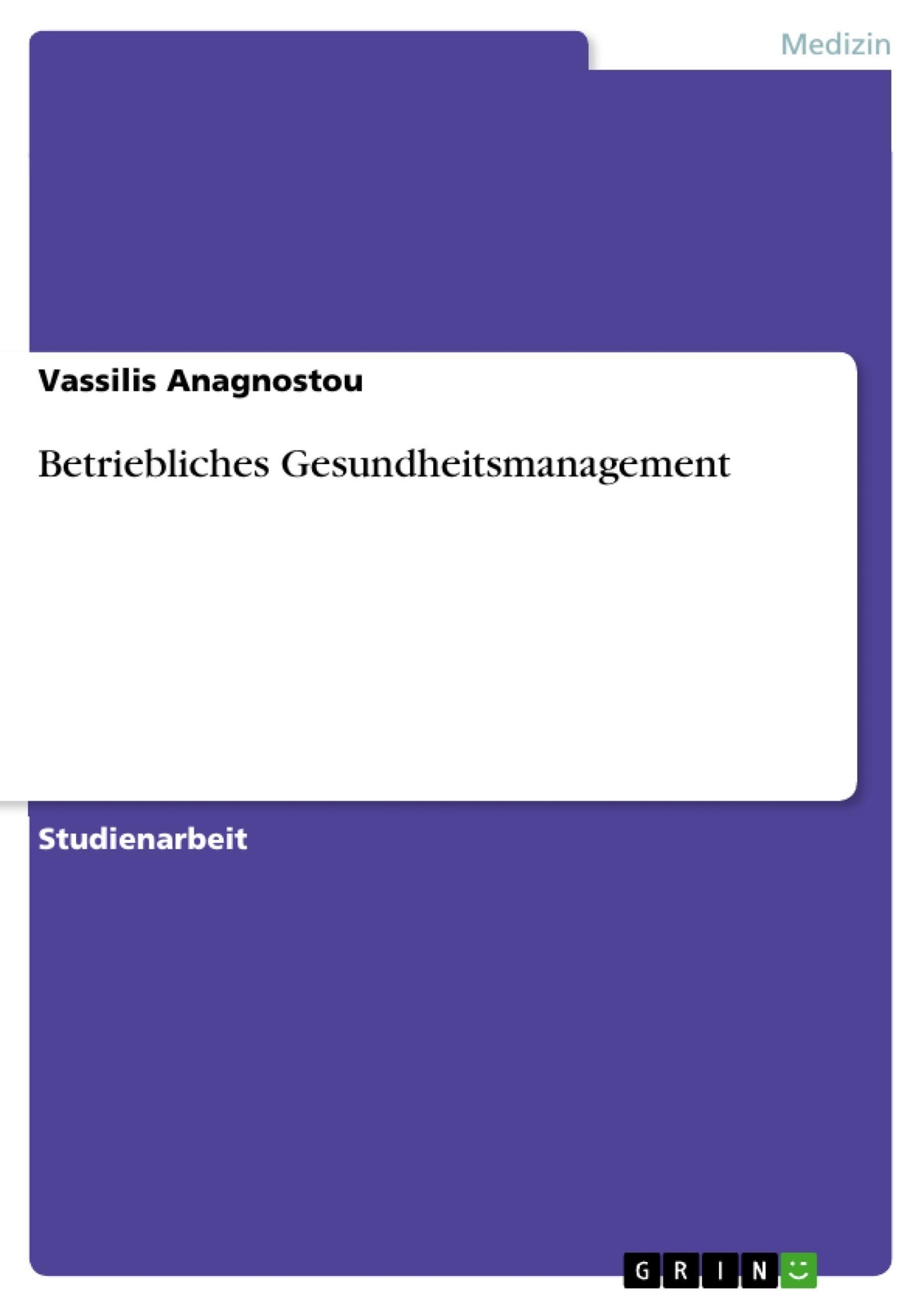 Thumbnail - Vassilis Anagnostou | Betriebliches Gesundheitsmanagement |