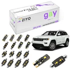 14 Bulbs Super White Interior LED Light Kit For Jeep Cherokee 2014-2018 Package