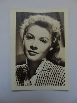 Autogrammkarte Vera-Ellen, Film: White Christmas, mit Autogramm, 1950'er