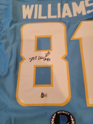 MIKE WILLIAMS Autographed Powder Blue #81 Custom Jersey - Beckett Cert. Signed - Picture 2 of 3