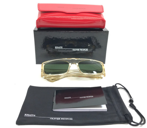 Oliver Peoples x KHAITE Sunglasses OV5549SU 109471 1979C Buff with Vibrant Green
