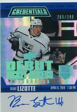 2019-20 Upper Deck Credentials Ticket Access Auto #RTAA-BL Blake Lizotte 265/299