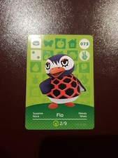 FLO ANIMAL CROSSING AMIIBO SERIES 1 CARD #073 TRACKED AU POST geniuine