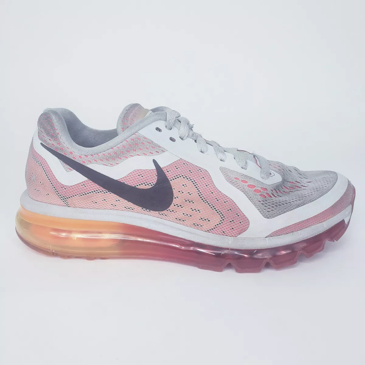 Nike Air Max 2014 Athletic Shoes Orange Pink Grey Athletic 621078