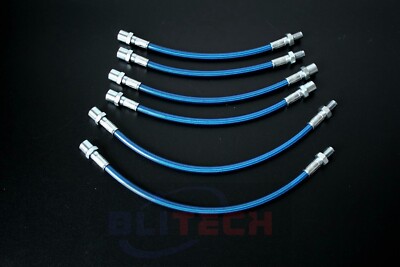 Stainless Steel brake line kit For 1984-1991 BMW E30 325 318 M3 Blue