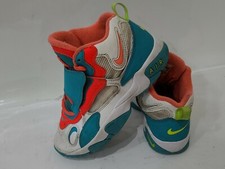 Nike Youth Air Speed Turf GS White/Bright Mango/Total Crimson 4Y boys Sneaker