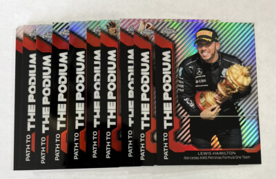 2021 Topps Chrome F1 Formula 1 Path To The Podium Insert Set of 10 Hamilton