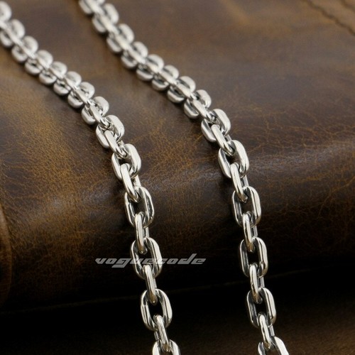 3mm Square Link 925 Sterling Silver Chain Pendant Matching Necklace 8L010A 22" - Picture 4 of 5