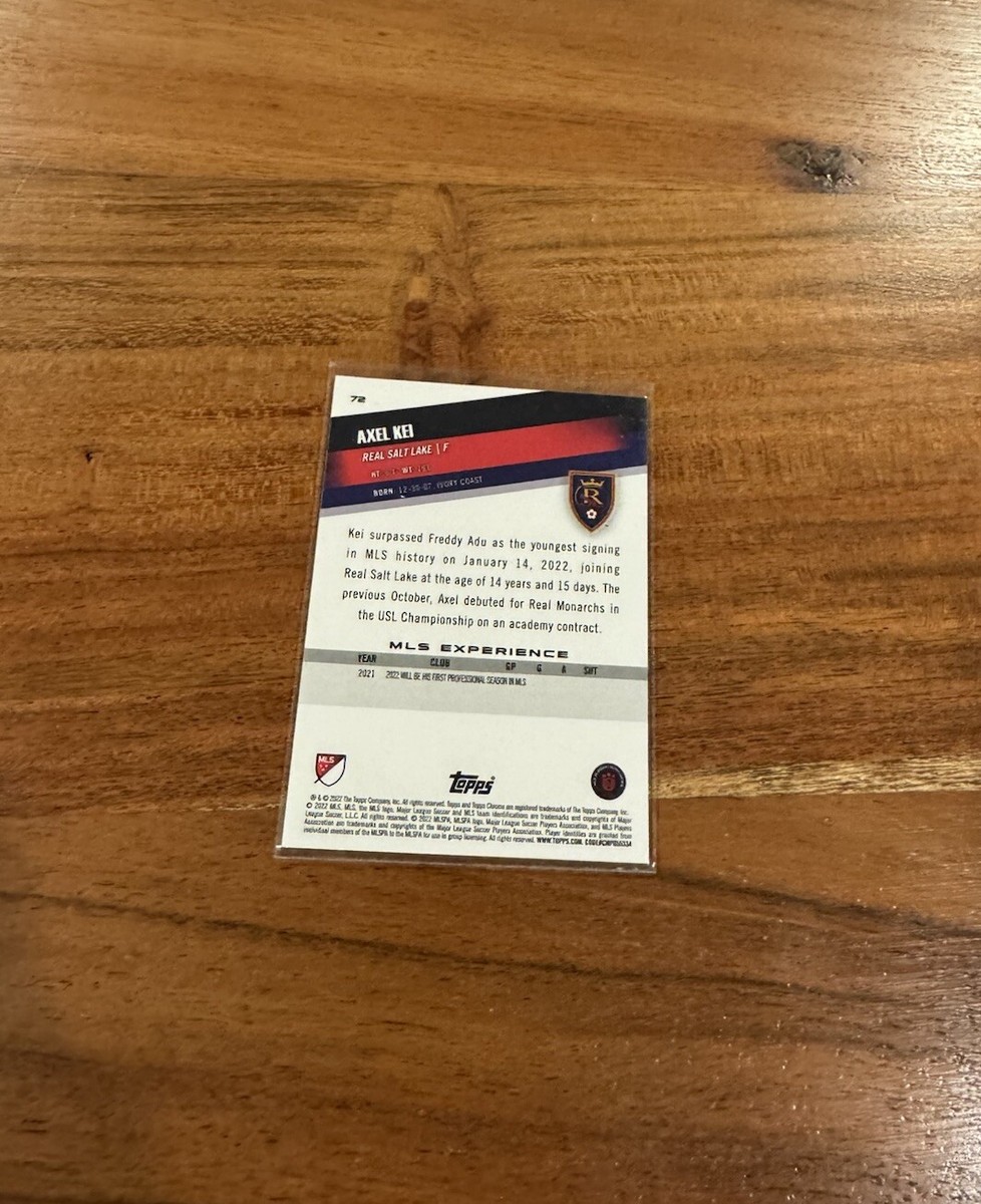 Axel Kei 2022-23 Topps Chrome MLS Pink Xfractor Refractor SP