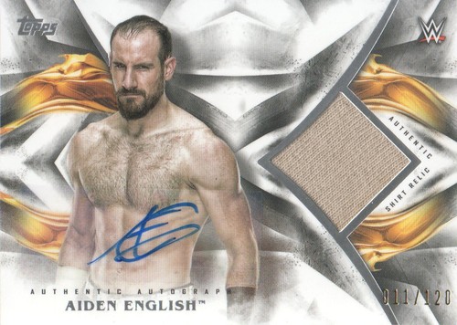 Topps WWE Wrestling Undisputed Auto Relics 2019 #UAR-AE Aiden English 011/120