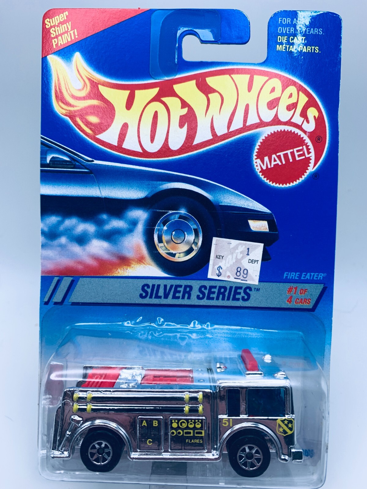 Hot Wheels 1995 Silver Series Fire Eater Emergency Vehicle Chrome New 13309