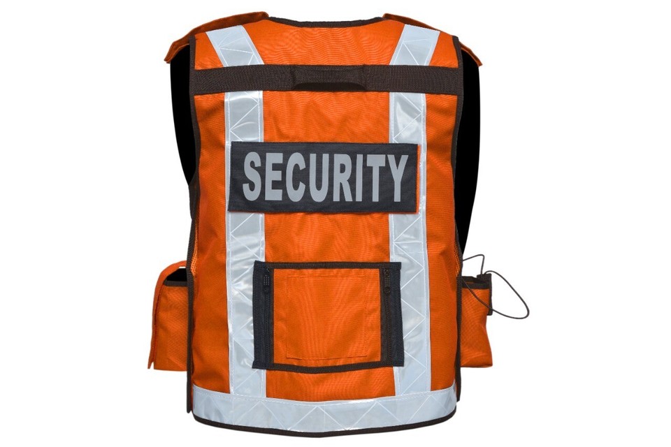 Hi-Vis Yellow Tactical Security Vest - One Size Fits All For Dog Handlers, CCTV, Enforcement