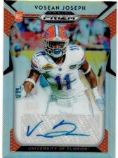 2019 Panini Prizm DP #186 Vosean Joseph Draft Picks Prizms Silver Autographs