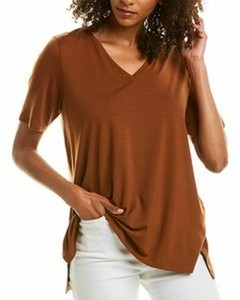 eileen fisher nutmeg top