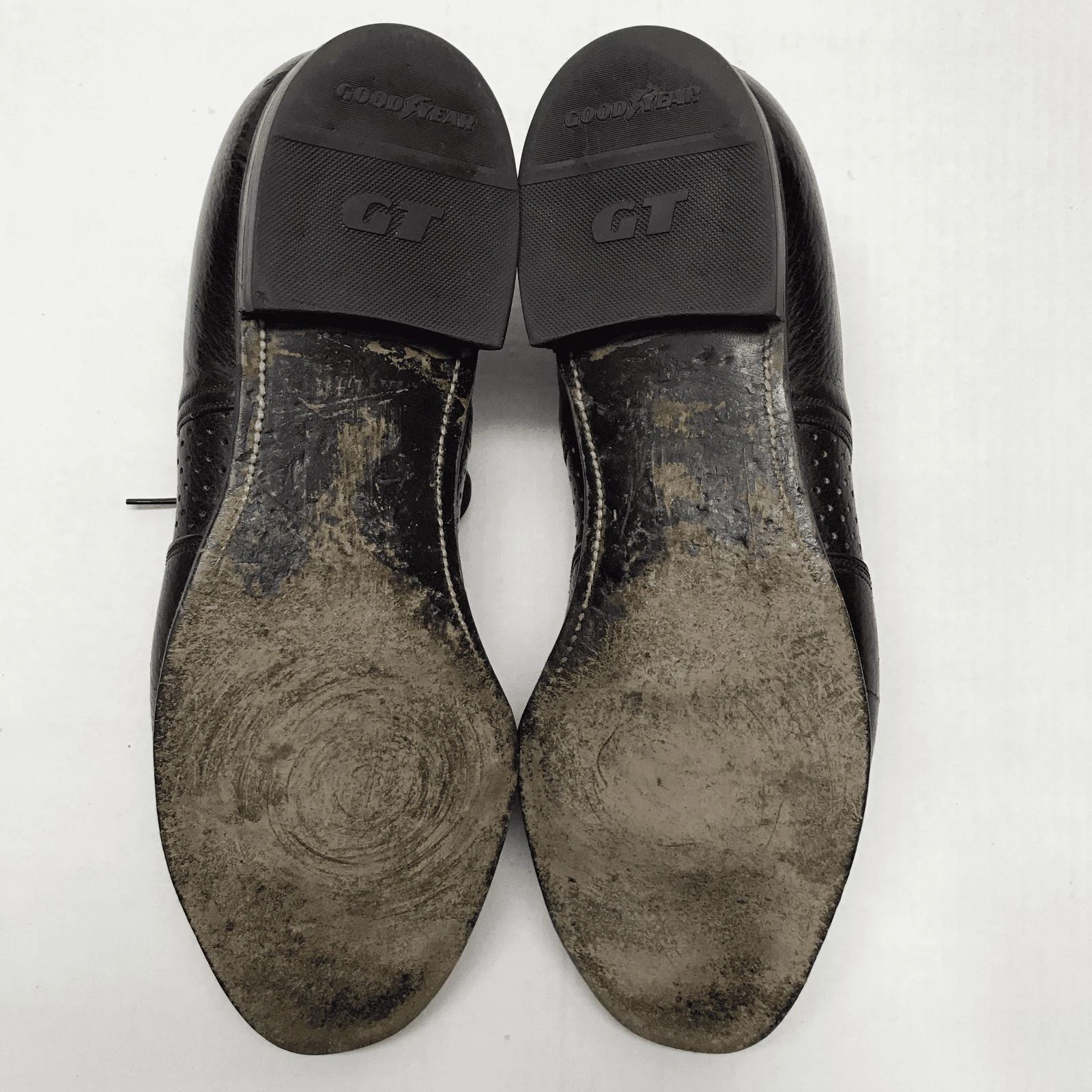 Scarpe eleganti Foot So Port Supreme a coda di rondine da uomo 13AAA in pelle nera stringate vintage