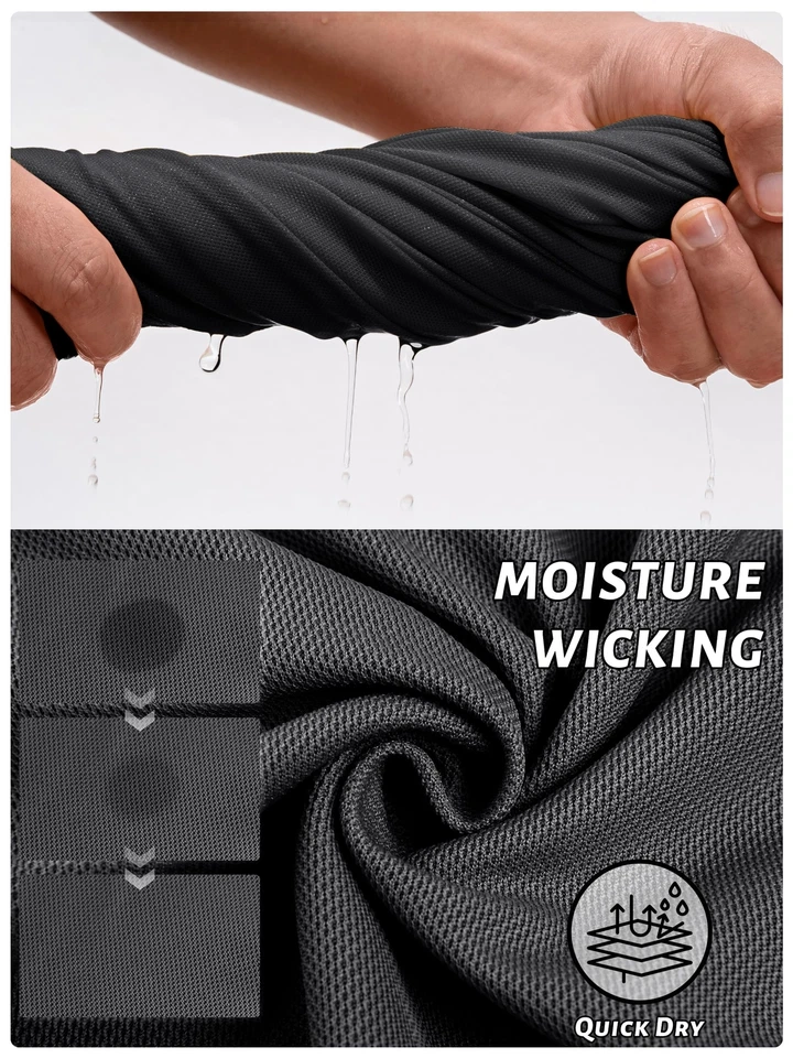 Camisas polo para hombre manga corta secado rápido informales al aire libre golf deporte equipo trabajo camiseta Foto 4 de 4