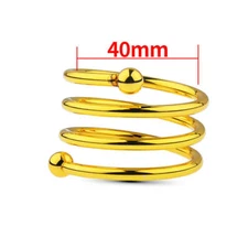 NEW Gold Stainless Steel Cock scrotum ring Stretch Ball Stretcher 40mm