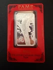 2022 PAMP Suisse 1oz Silver Bar - Year of the Tiger - Lunar Series in Red Assay