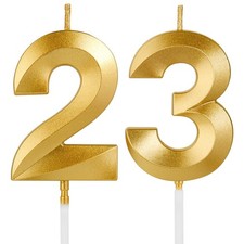 Birthday Candles, 1.96 Inch Number 23 Happy Birthday Candles, Number Candles ...