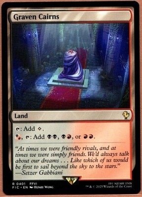 MTG Magic The Gathering 1x Graven Cairns - Commander: Final fantasy (FIC)  NM
