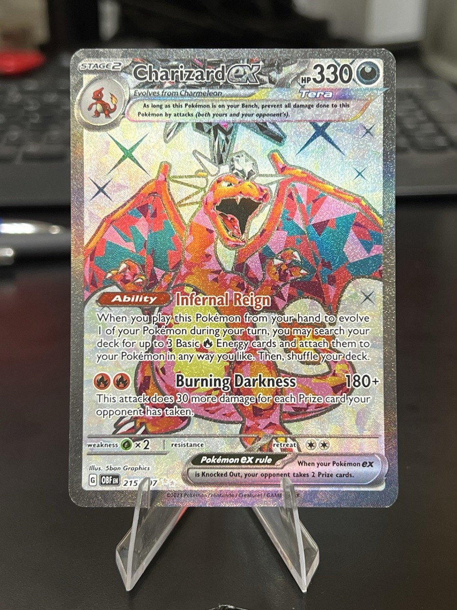 Pokémon Charizard EX 215/197 | Ultra Rare Full Art | Obsidian Flames 215/197  LP