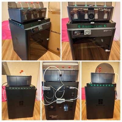 Bambu Lab P1S Combo AMS PEI 0.4 + Riser LED Filament Buffer Trocknungsboxen