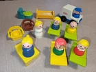 Fisher Price Little People Vintage Lot Of 17, Mailman, Tracher, Students, Nurse