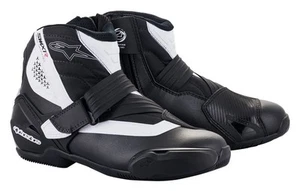 Alpinestars SMX-1 R V2 Motorcycle Motorbike Short Boots Black / White
