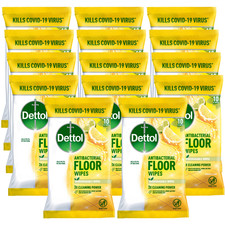 14 x Dettol Floor Wipes Citrus Antibacterial Cleaning Disinfectant