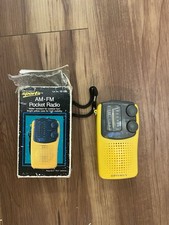 Optimus Sports Am/fm Pocket Radio Yellow With Box