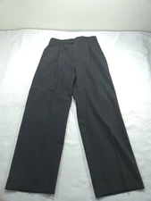 Zanella Pants Mens 32x28 Gray Dress Suit Wool Navy Pleated Italy Slacks